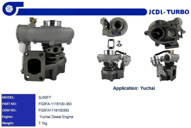 SJ050FY Turbocharger  FG3FA-1118100-383