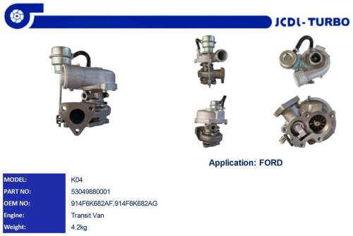 K04  Turbocharger 53049880001 914F6K682AF