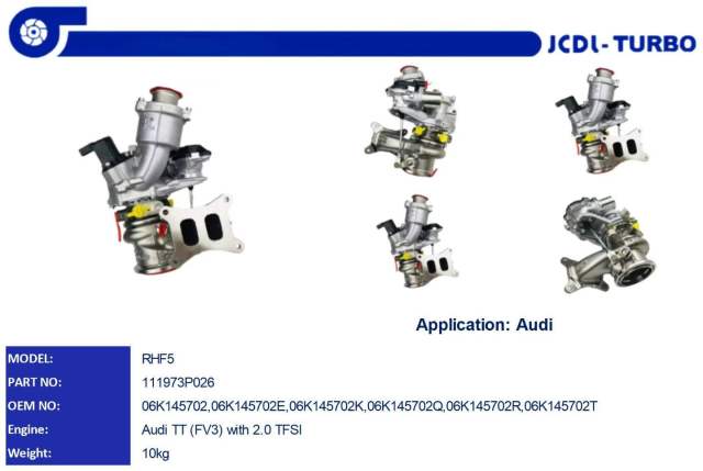 FV3 RHF5  Turbocharger  111973P026 06K145702