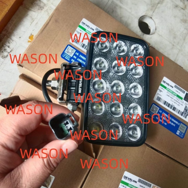High Quality Excavator Spare Parts Square  Led Light Work Lamp 8 balls
