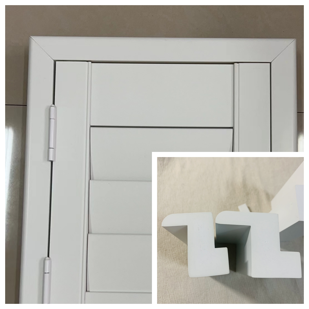 The use of different profiles in finished windows