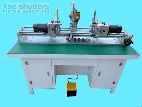 Punch and nailing machine for louver blade