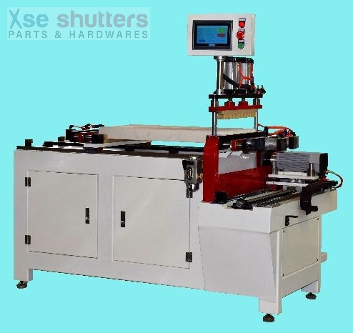 Aluminum reinforced louver cutting and punching machine