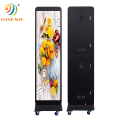 Digital led Poster Standing P2/P4 512mm*1920mm Standing Display Poster Mirror Display Screen Video wall panel HD Led Screen