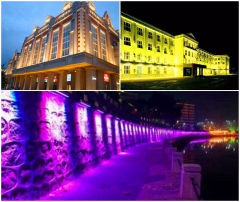 24pcs Led Wall Wash Outdoor Lighting Bar 4in1 With Dmx Lights For Building Exterior