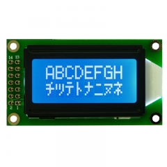Character lcd display module 0802 lcd 8x2 stn Blue/yellow-green mode
