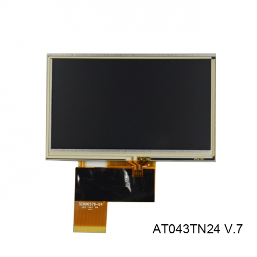 Innolux AT043TN24 V.7 4.3 inch tft lcd display with 4 wire resistive touch screen ttl interface