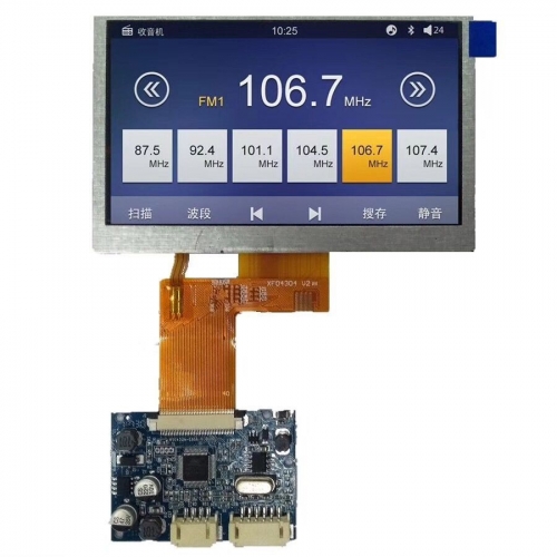 4.3inch Cm/HS TFT LCD Display with Driver Board Apply for Video Door Phone and Automative