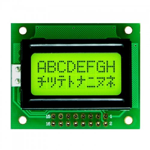 Character lcd display module 0802 lcd 8x2 stn Blue/yellow-green mode