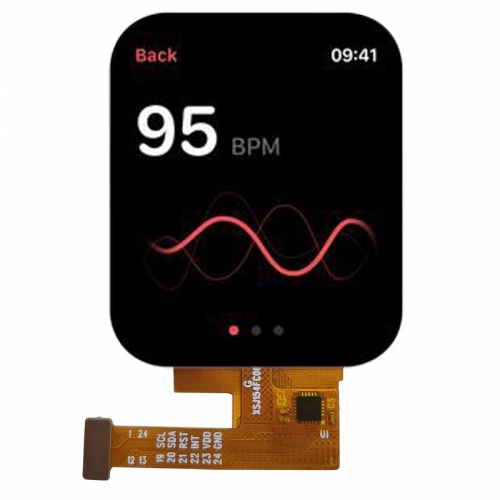 1.54-Inch Smartwatch Display 240X240 IPS 24pin TFT LCD Screen Module with Capacitive Touch