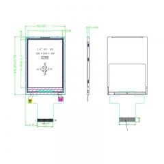 2.8 Inch IPS TFT LCD Display 240x320 SPI/MCU/RGB Interface Optional Capacitive or Resistive Touch Screen