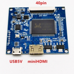 LCD Factory 7 Inch 1024*600 Resolution Lvds Interface TFT LCD Display with Touch Screen or HDMI/VGA Driver Board