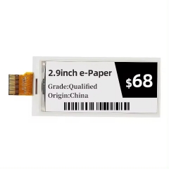 2.9 Inch E-Paper Display Module E-ink, Black White Eye Protection, Ultra Wide Viewing Angle, Low Power Consumption