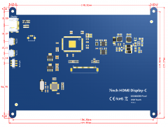 Supporting HDMI Input 7 Inch IPS TFT LCD Display With Capacitive Touch Screen for PC Monitor Raspberry Pi Digital Devices