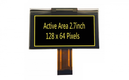 2.7 Inch Yellow/Blue/Green/White Industrial-Control OLED Display Screen Module 128*64 Resolution