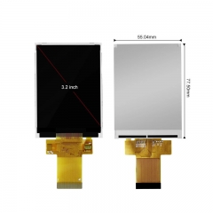 3.2 Inch TFT LCD Screen 240*320 Resolution IC Ili9341V MCU Interface 350nit Industrial LCD Display