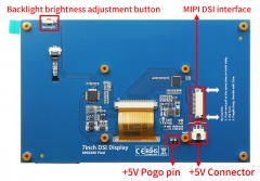 Mipi Dsi Input 7 Inch IPS 800X480 TFT LCD Screen Capacitive Touch Raspberry Pi Display