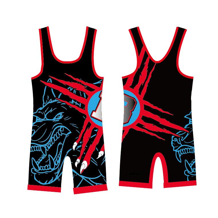 Wrestling singlet with digital sublimation printing for wrestlersa and ...