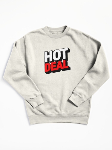 Pullover Sweatshirt Hot Deal Sale Promotion Tag Staff Shirt Long Sleeve