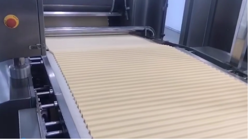 Dough sheet relaxing machine
