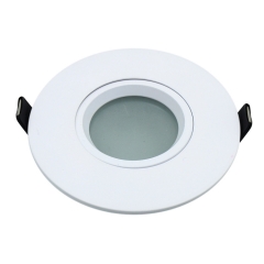 Round white waterproof downlight