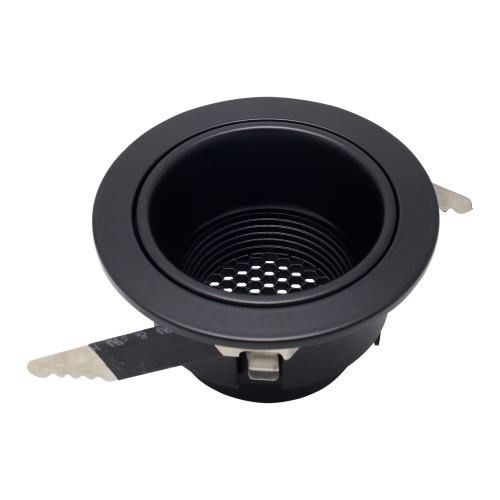 Black anti glare GU10 downlight fixtures