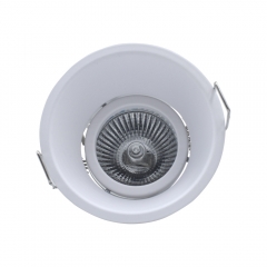 White aluminium alloy moveable recessed light