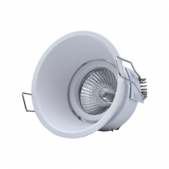 White aluminium alloy moveable recessed light