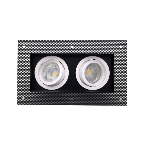 Ultra slim double head mr16 trimless downlight