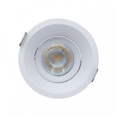 Round adjustable anti glare led cob down light