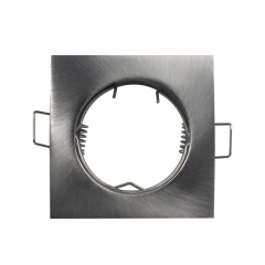 Square die casting recessed GU10 LED downlight housing