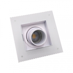 Square white anti-glare embedded trimless down light