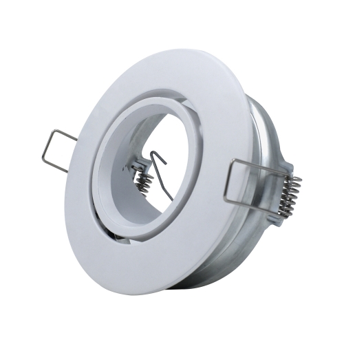 White round adjustable MR16 GU10 down light fitting