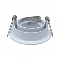 Round anti glare GU10 recessed downlight