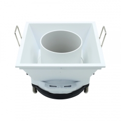 Square 360° adjustable gu10 recessed spotlight fitting