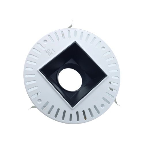 Square 360 degrees adjustable trimless downlight fixture
