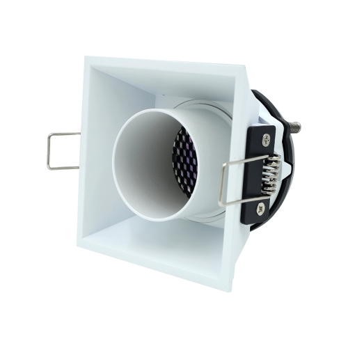 Square 360° adjustable gu10 recessed spotlight fitting