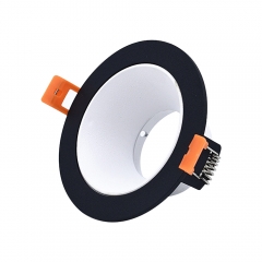 Round die casting aluminum anti glare downlight fixtures