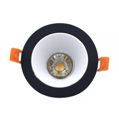 Round die casting aluminum anti glare downlight fixtures