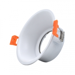 Round die casting anti glare GU10 downlight frame