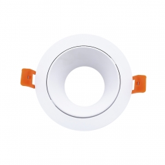 Round anti glare MR16 GU10 downlight housing