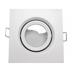 Square black anti glare adjustable customized waterproof recessed IP65 led recessed downlight for bathroom