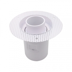 Aluminium gu10 spotlight round 12w recessed antiglare led trimless downlight