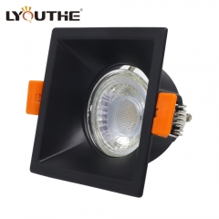 Square downlight led housing 14w antiglare ceiling recessed hotel down light