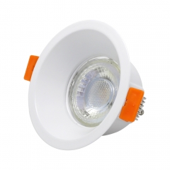 Commercial round led downlight anti-glare light 15w recessed iron lighting fixture