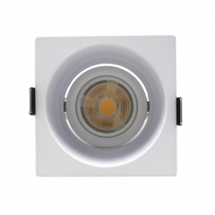 Hot Sale Anti Glare Gu10 Downlight Housing Indoor Recessed Spot Light Square Mr16 Aluminium alloy Spotlight