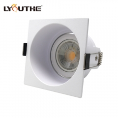 Hot Sale Anti Glare Gu10 Downlight Housing Indoor Recessed Spot Light Square Mr16 Aluminium alloy Spotlight