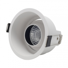 Office Gu10 Recessed Down Light Fitting Adjustable Mr16 Led Downlights Round Anti Ceiling Spotlight Housing
