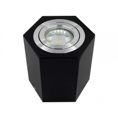 Modern indoor GU10 MR16 pure aluminum adjustable embedded surface mounted downlights frame