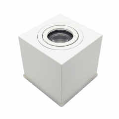 Rectangular aluminum adjustable ceiling GU10 MR16 surface mounted waterproof downlight fixtures